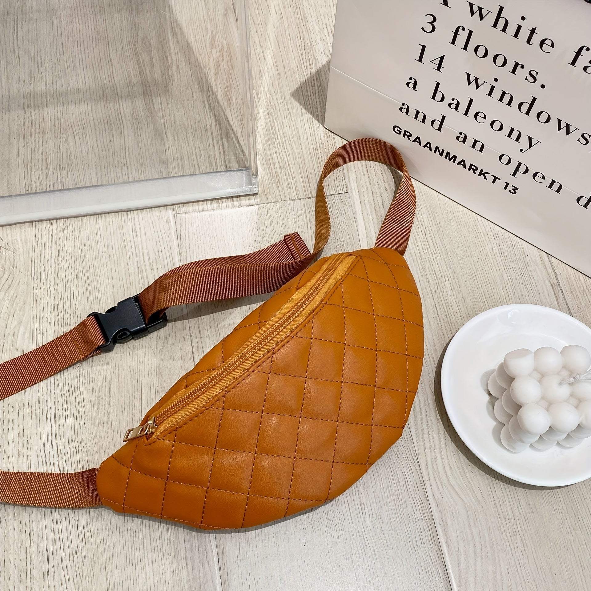 Women's PU Leather Waist Bag Casual Chest Bag