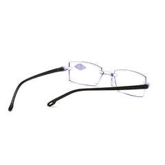 Women's Clear Lens Square Glasses Light Blocking Eyewear