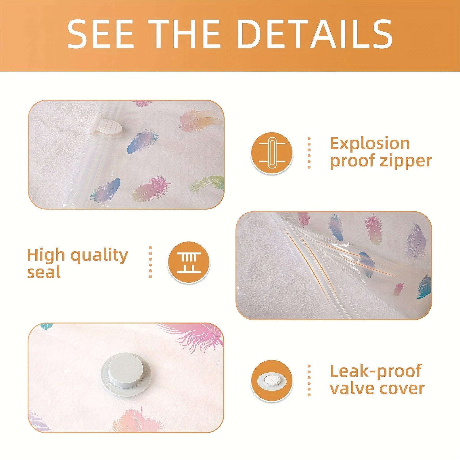 1pc Vacuum Storage Bag Space Saver Bags Quilt Blanket Clothes Storage