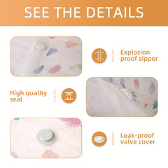 6pcs Vacuum Compression Storage Bags for Clothes Blankets Shirts