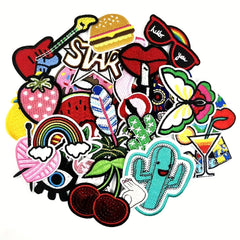 32pcs Iron On Patches For Clothing Jackets Sew On Appliques Patch Iron On Decals