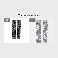 2pcs Cashew Pattern Ice Sleeve for Cooler Bags