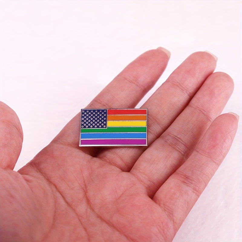 LGBTQ Rainbow Pride Flag Pin Gay Brooch Gift