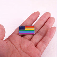 LGBTQ Rainbow Pride Flag Pin Gay Brooch Gift
