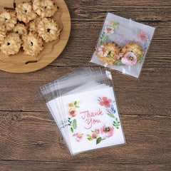 100 Transparent Resealable Bags for Bakery Candle Soap Biscuit