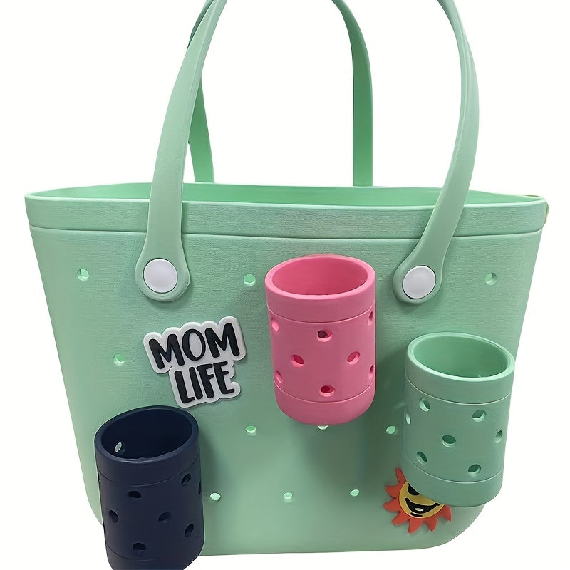 Summer Beach Bag Bottle Holder Plastic Charm Accessory For Bogg Bags