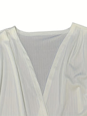  Casual Cardigan Women's Plus Solid Long Sleeve Open Front