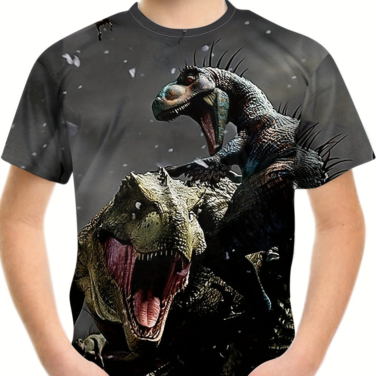 Boy's Fierce Dinosaur Graphic T shirt 3D Print Tee Kid's Clothing