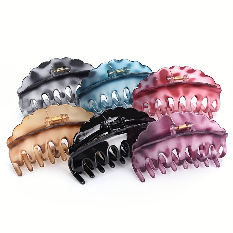 Leopard Pattern Hair Claw Clip Crystal Hair Claw Accessories
