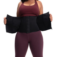 Waist Trainer Tummy Wrap Zipper Slimmer Belly Belt Women's Shapewear