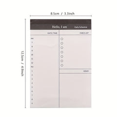 4pcs Business Plan Note Book Tear Notepad Office Desktop Schedule Memo Book