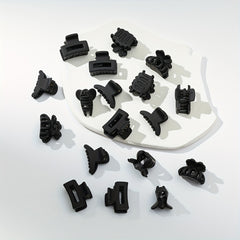18PCS Rubber Frosted Square Hair Claw Hair Clip Hair Accessory