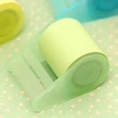 10pcs Tear Sticky Notes with Tape Seat Tearable Memo Pad Student Message Note