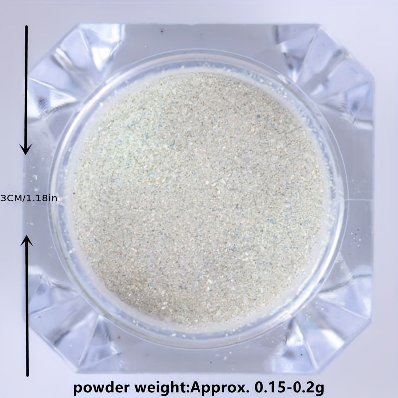 Aurora Mirror Pigment Iridescent Glitter Nail Art Dust