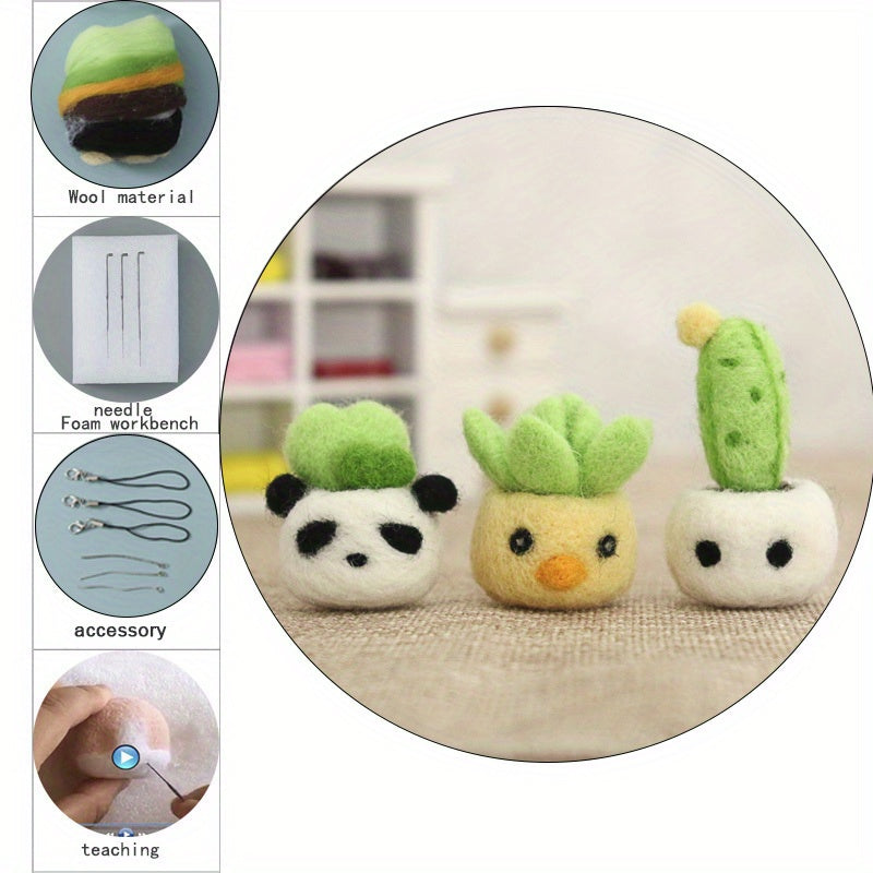 DIY Embroidery Wool Felt Craft Kit - Doll Toy Gift