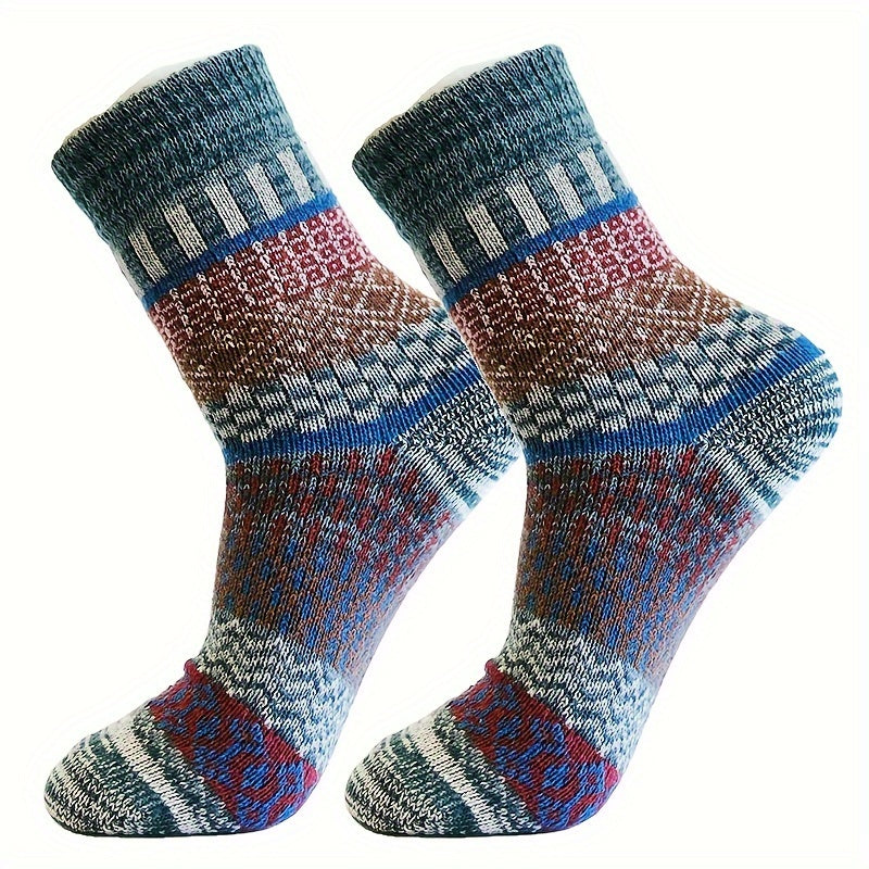Vintage Casual Men's Warm Outdoor Socks