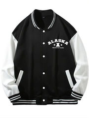 Men's Bear Print Casual Lightweight Fleece Jacket