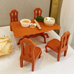 Mini Dining Table Play House Furniture Set