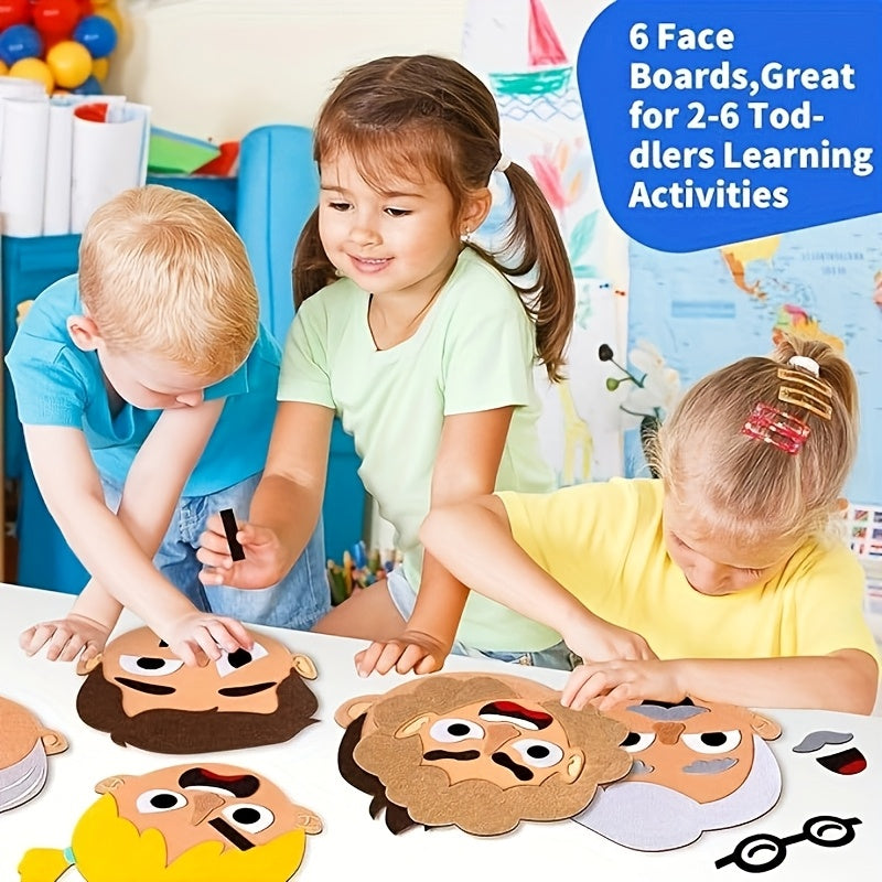 Felt Expression Craft Set for Family Emotion Management Learning