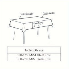 Embroidery Tablecloth Modern Rectangular Tea Tablecloth