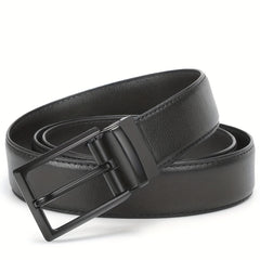 Men's Leather Dress Belt & Casual Belts With Single Prong Buckle