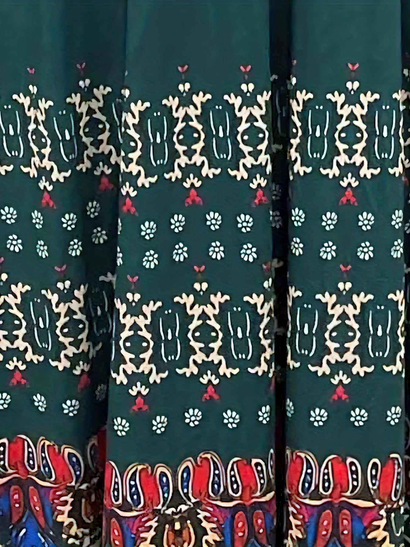  Boho Dress Women's Plus Tribal Print Long Sleeve Scoop Neck Medium Str