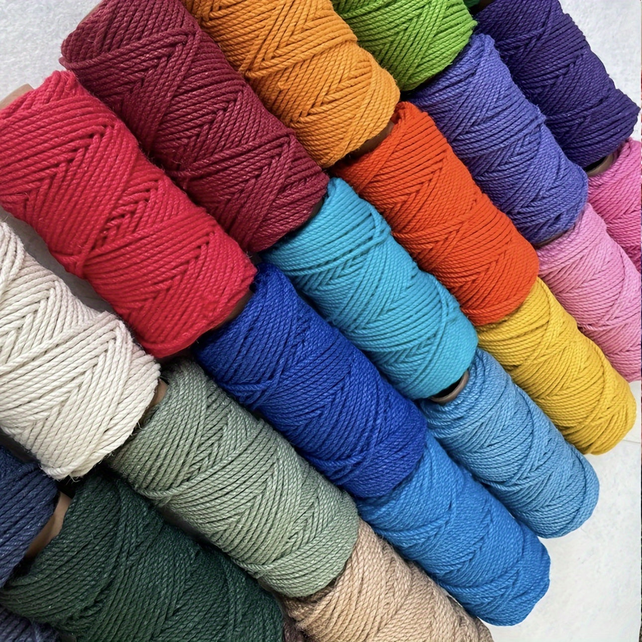 3mm Cotton Macrame Cords for Christmas Decor 100m