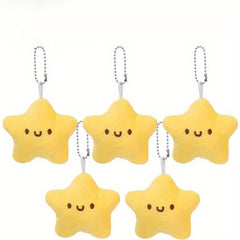 4pcs Star Plush Toys with Expressive Eyes Soft Squeeze Activated Echoing Stars