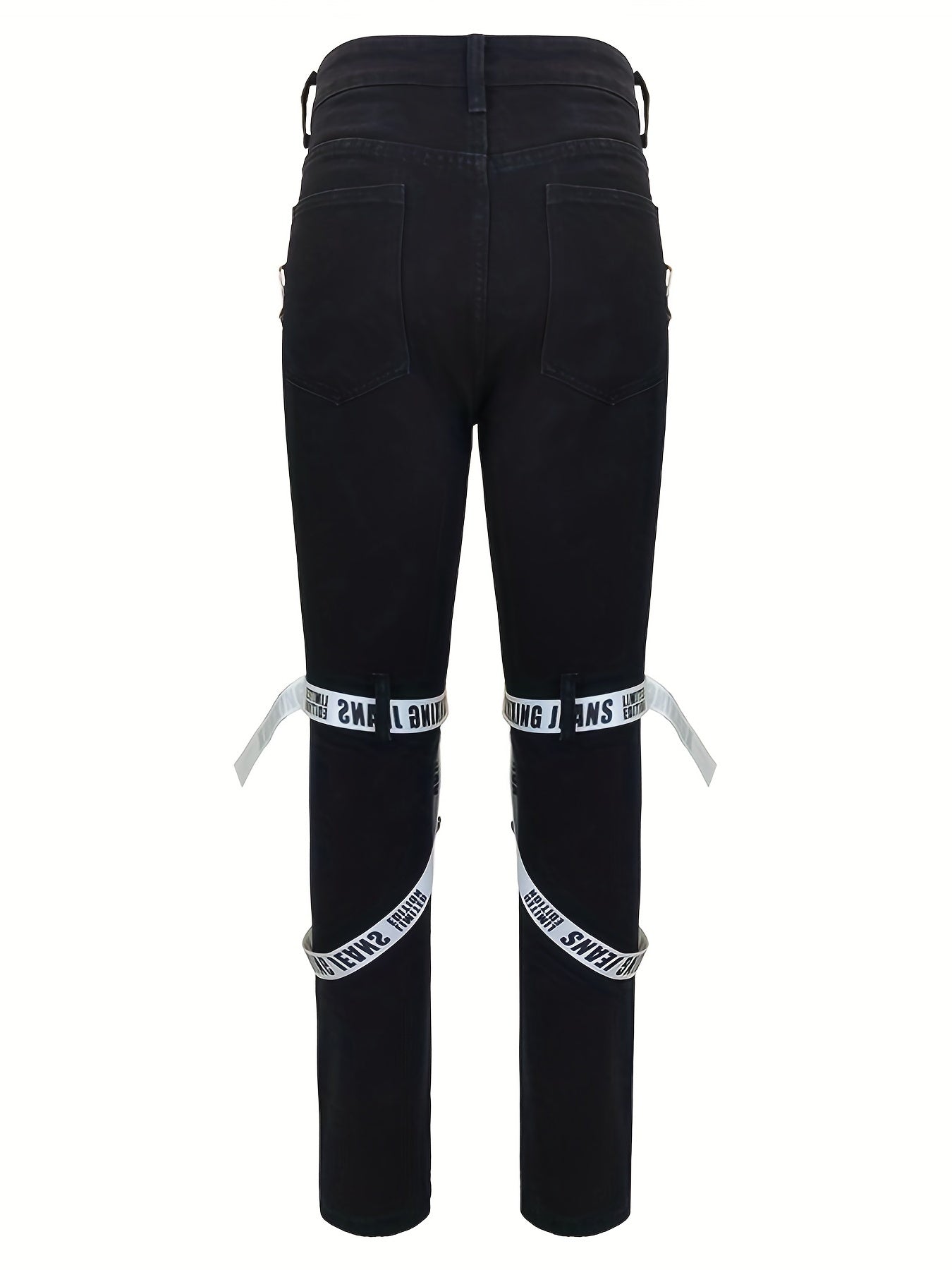 Men's Classic Straight Leg Jeans in Dark Blue Wash