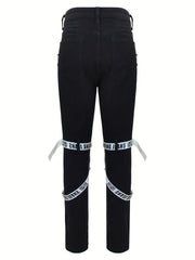 Men's Classic Straight Leg Jeans in Dark Blue Wash