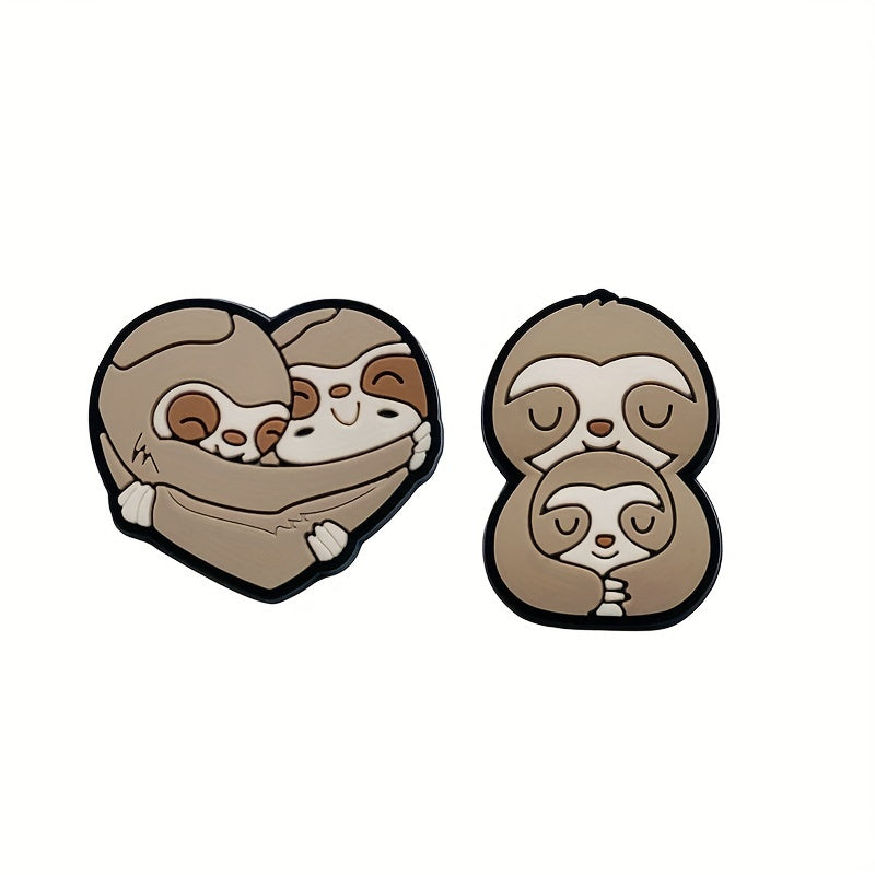 16pcs Sloth Shoe Charm PVC Shoe Buckle Clogs DIY Decoration