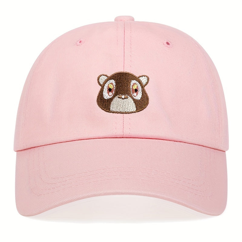 Cartoon Bear Baseball Cap Soft Top Hip hop Dad Hat