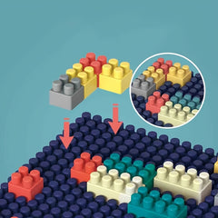 Colorful Stacking Puzzle Bricks for Ages 3 Creative Play & Skills Development