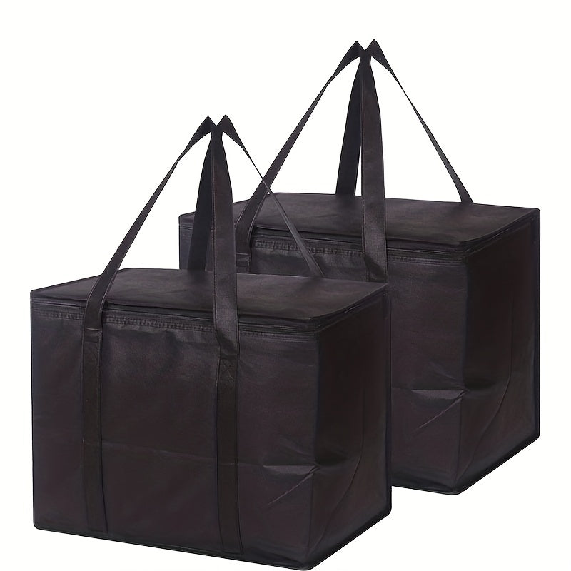 Large Capacity Insulated Grocery Bags Foldable Reusable Soft Cooler Bag