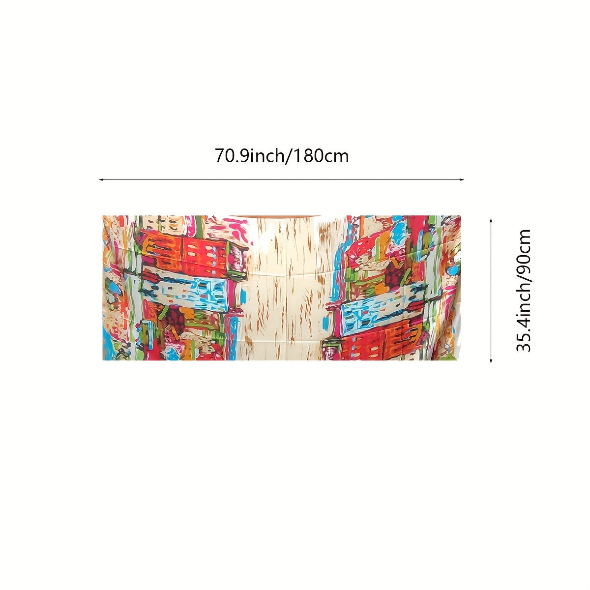 Classic Print Satin Long Scarf Silk Shawl Head Wrap Windproof Travel Beach Towel