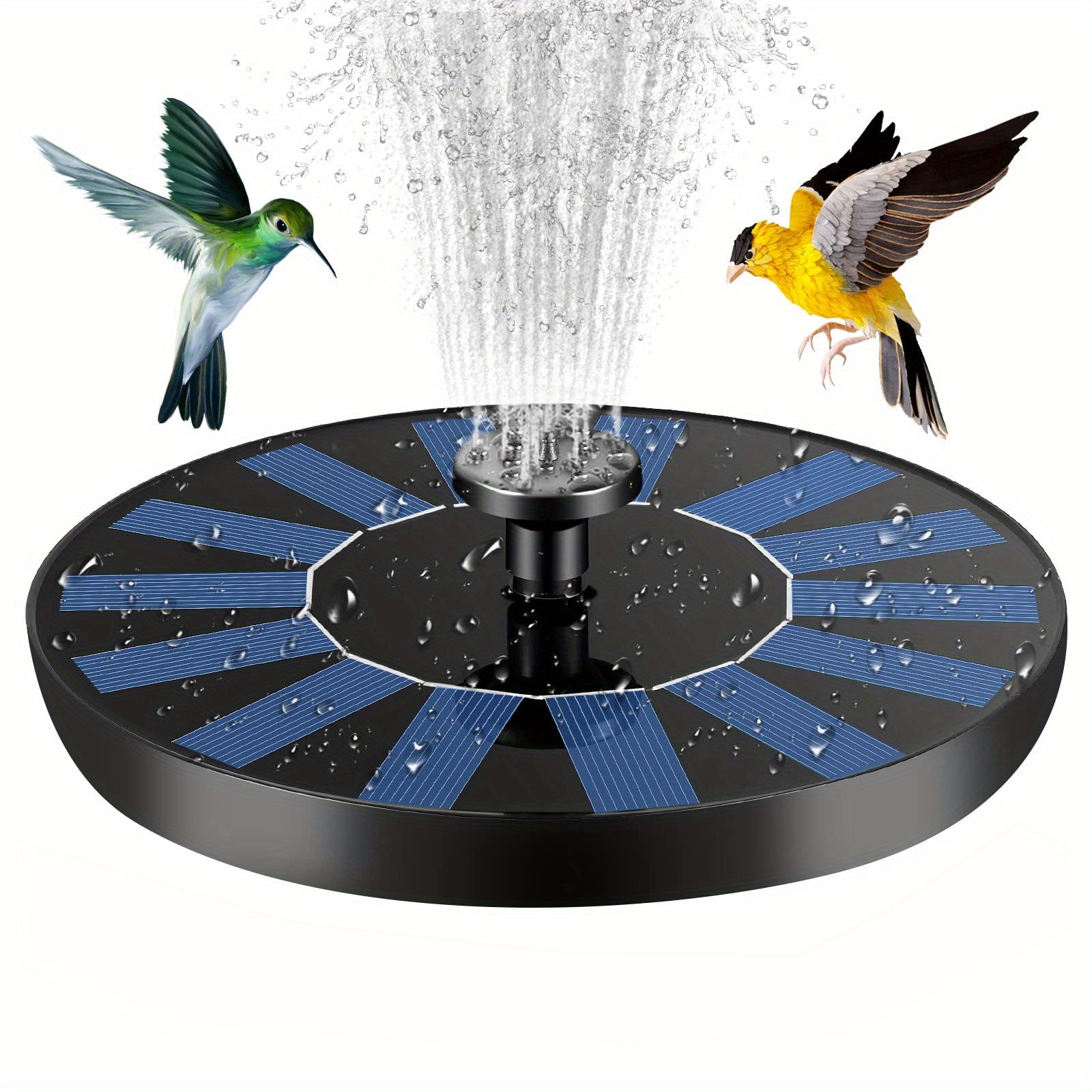 Solar Fountain Pump 1.5W with 6 Nozzles