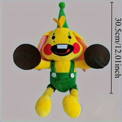 Yellow & Green Long Eared Rabbit Plush Toy, Soft Stuffed Animal for Kids