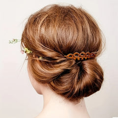 2pcs Retro Style Hair Comb Pin For Bun Side Hair Bang