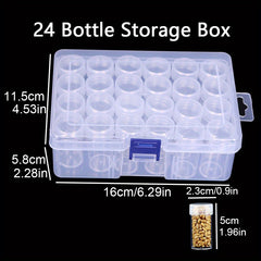 24 38 Slot Storage Box Airtight Container Organizer Portable Carrying Case