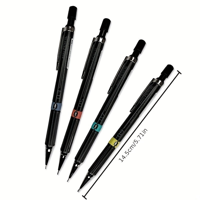 3pcs Mechanical Pencil Set Student Automatic Pencils with Eraser