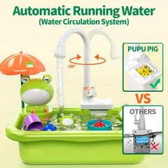 Kitchen Sink Toys with Faucet for Kids
