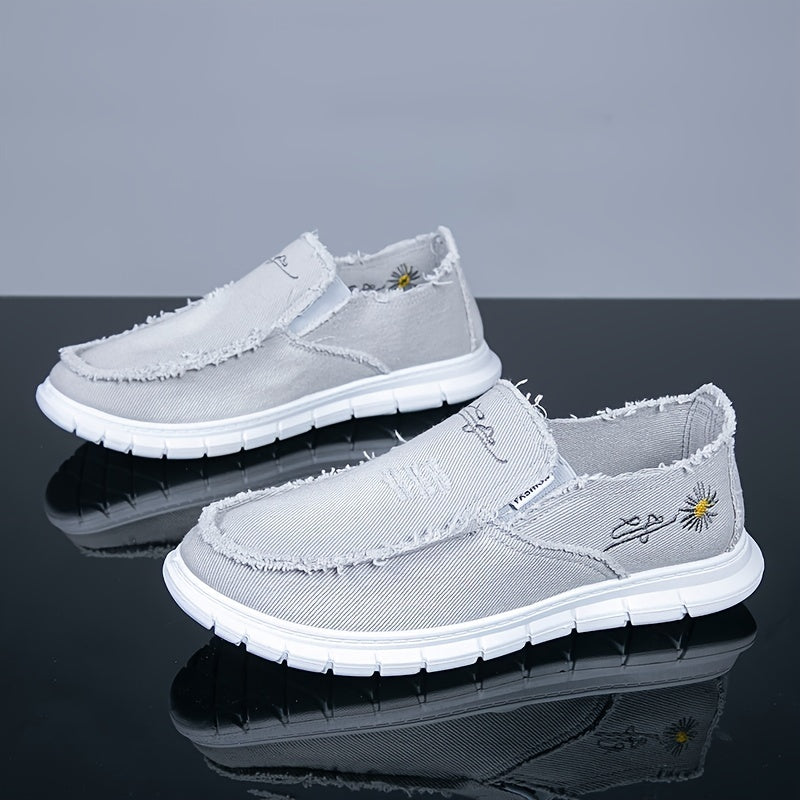 Men's Slip On Canvas Shoes Lightweight Casual Flats