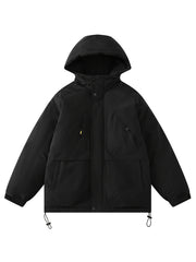 Women's Casual Puffer Coat Hooded Jacket for Winter