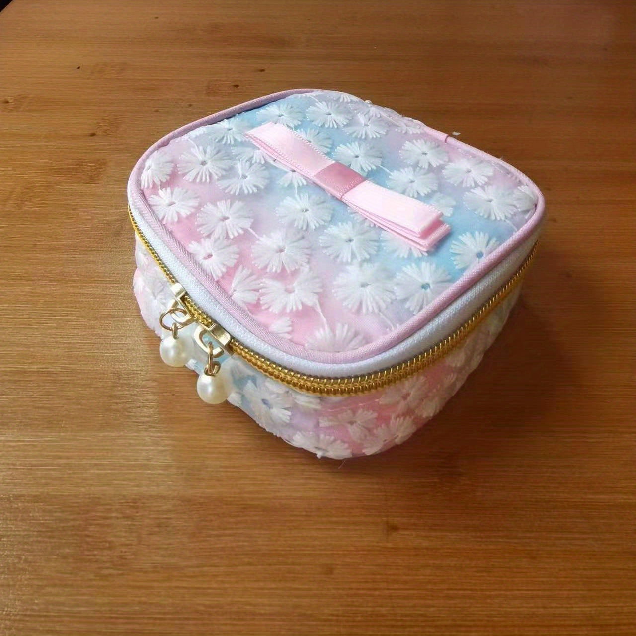 Small Capacity Makeup Bag Travel Toiletry Electronics Storage Zipper