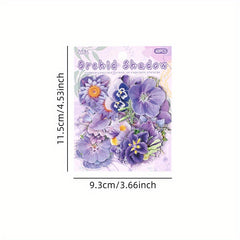 6 Packs Watercolor Plant Floral Stickers - 360 Sheets