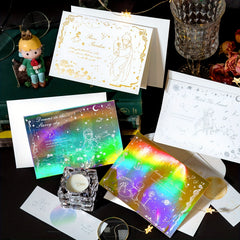 Bronzing Prince And Rose Greeting Card Envelope Set