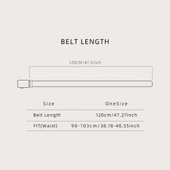 Men's Business Belt with Automatic Buckle