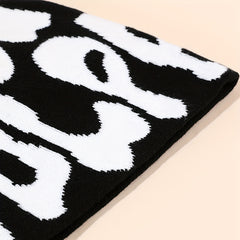 One Piece Mens Jacquard Knitted Hat Hip Hop Autumn Winter Warm Pullover Hat