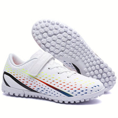 Boy's Turf Football Boots With Hook And Loop Fastener