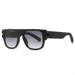 Men's Large Frame Block Sunglasses for Street Photography Holiday Party